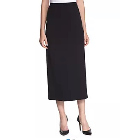 Kasper Women’s Black midi Pencil Skirt fully lined back zipper size 8 - Picture 1 of 8